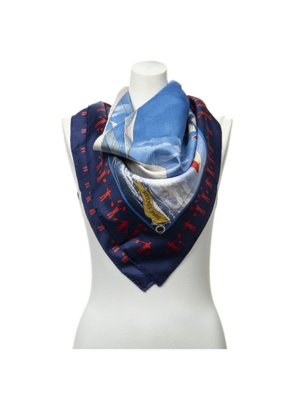 Hermes Scarf Blue